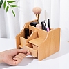 Beech Wood Cosmetic Drawer Storage Organizer Box OBOX-WH0004-13-3