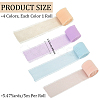 4Pcs 4 Colors Polyester Ribbons DIY-CY0001-72-2
