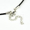 Leather Cord Necklace Making NJEW-A280-2.0mm-01-2