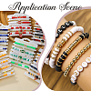 DIY Disc/Flat Round Polymer Clay Beads Stretch Bracelets Making Kits DIY-SP0003-41-5