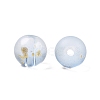 Frosted Baking Paint Glass Beads DGLA-N005-8mm-07-3