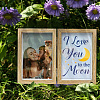 Word I Love You To The Moon Wood Picture Frames Box AJEW-FG0004-02C-5