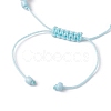 Starfish & Turtle Dyed Natural Malaysia Jade & Synthetic Turquoise Braided Bead Bracelet BJEW-JB09950-4