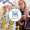10Pcs 5 Style Ocean Fish Handmade Polymer Clay Pendant Stitch Markers HJEW-NB00033-6