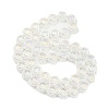 AB Color Plated Electroplate Glass Transparent Beads Strands EGLA-G037-10A-AB02-2