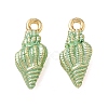 Brass with Enamel Charms KK-CBA61F8-01G-02-1