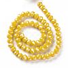 Electroplate Glass Beads Strands EGLA-A034-P8mm-A07-3