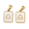 Constellations Natural White Shell Pendants STAS-M338-01J-G-1