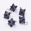 Synthetic Blue Goldstone Pendants G-E398-02E-2
