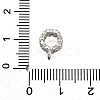 Brass with Cubic Zirconia Tube Bails KK-Q048-01P-3