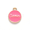Alloy Enamel Pendants X-ENAM-S124-01B-03I-3