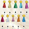 10Pcs Polyester Birthday Hat FEPA-SP0001-03-7