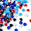 100Pcs 5 Colors Handmade Evil Eye Lampwork Beads Strands LAMP-TA0001-88A-3