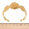 Summer Beach 304 Stainless Steel Open Cuff Bangles for Women SA-CBA9AC8-02D-G-2