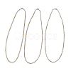 3Pcs 3 Styles Two Tone 304 Stainless Steel Curb Chain & Cable Chain Necklaces for Women Men NJEW-JN05568-1