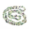 Natural Fluorite Chip Bead Strands X-G-M205-08-2