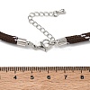 Ployester Core-Wrapped Round Cord Necklace Making KK-CBACFA2-03P-5