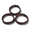 Dyed & Heated Natural Red Tiger Eye Beaded Stretch Bracelet G-E010-01-11-2