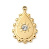 304 Stainless Steel Rhinestone Pendants STAS-I322-27G-04-1