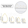 160Pcs 8 Style Brass Linking Rings KK-CA0003-66-2