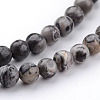 Natural Map Stone/Polychrome Jasper/Picasso Stone/Picasso Jasper Bead Strands G-K152-04-4mm-2