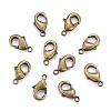 Brass Lobster Claw Clasps X-KK-901-AB-NF-2