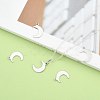 Non-Tarnish Crescent Moon Stainless Steel Charms Pendants X-STAS-Q168-06-5