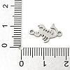 201 Stainless Steel Laser Cut Connector Charms STAS-R133-02P-14-3