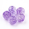 Transparent Crackle Acrylic Beads X-MACR-E025-24-10mm-2