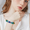 90Pcs 9 Colors Glass European Beads GLAA-PA0001-25-5