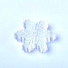 Gesso Christmas Snowflake Carved Figurines DJEW-PW0021-15-2