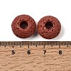 Lava Rock Gemstone European Beads GGDA007-5-3