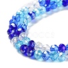Glass Beads Strands EGLA-A034-M6mm-25-3