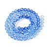 Gradient Color Baking Painted Glass Bead Strands DGLA-A039-T2mm-A020-2