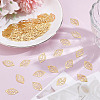 200Pcs Leaf Iron Pendants KK-HY0004-24-3