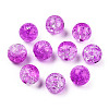 Transparent Crackle Acrylic Beads CACR-N002-05B-3