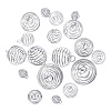 40Pcs 4 Sizes Iron Wire Pendants IFIN-CJ0001-40S-1