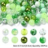 300Pcs 10 Styles Mixed Styles Acrylic Beads MACR-YW0002-99D-1