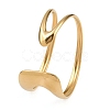 304 Stainless Steel Cuff Bangles for Women BJEW-B147-03G-2