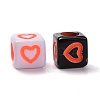 2400Pcs 12 Colors Opaque Acrylic European Beads MACR-PH0001-15-3
