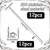 304 Stainless Steel Fully All Threaded Long Screw & Nuts FIND-SC0020-36B-2