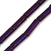 Electroplated Natural Lava Rock Beads Strands G-K388-03B-10-3