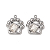 Rack Plating Alloy Glass Pendants PALLOY-P291-15B-01-2