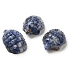 Natural Blue Spot Jasper Carved Hedgehog Statues Ornament DJEW-C019-03B-1