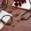 4Pcs Wood Beads WOOD-PH0003-90C-4