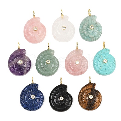 Natural & Synthetic Gemstone Pendants G-H353-02G-1