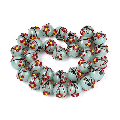 Handmade Lampwork Enamel Beads LAMP-T023-23E-1