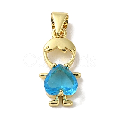 Rack Plating Brass Glass Pendants KK-P272-18-G-1