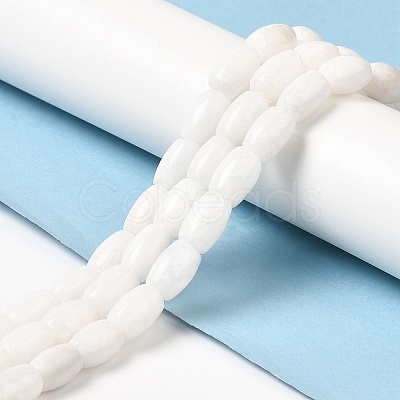 Natural Dyed White Jade Beads Strands G-M402-A01-11-1