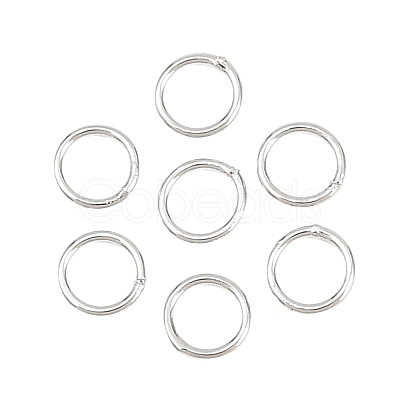 Brass Closed Jump Rings KK-D257-01P-08-1